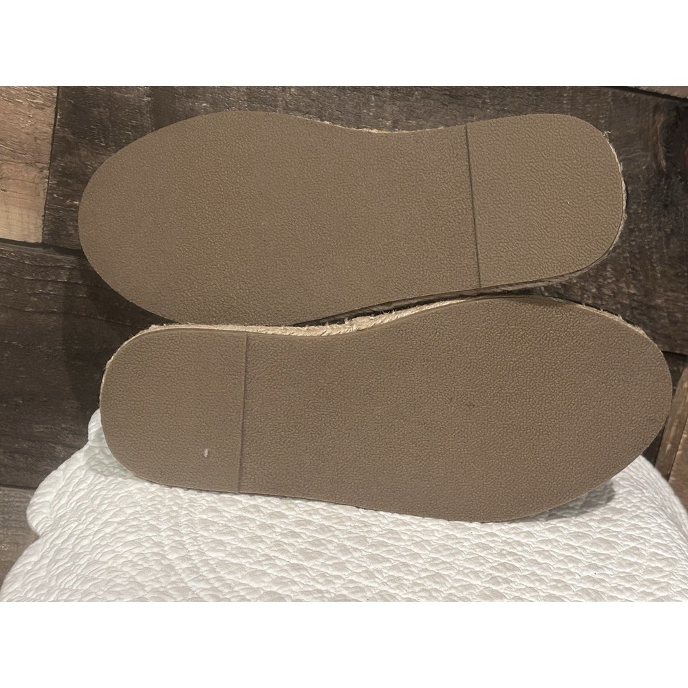 Torrid Black Tan Espadrille Flats Black Tan 7.5 Nwob - Picture 7 of 8